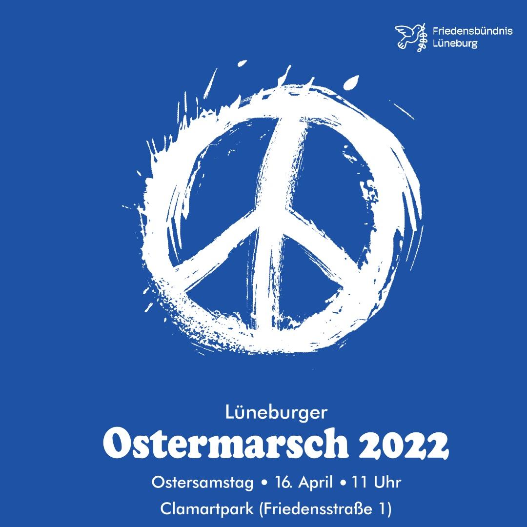 Aufruf zum Ostermarsch am 16.4.2022